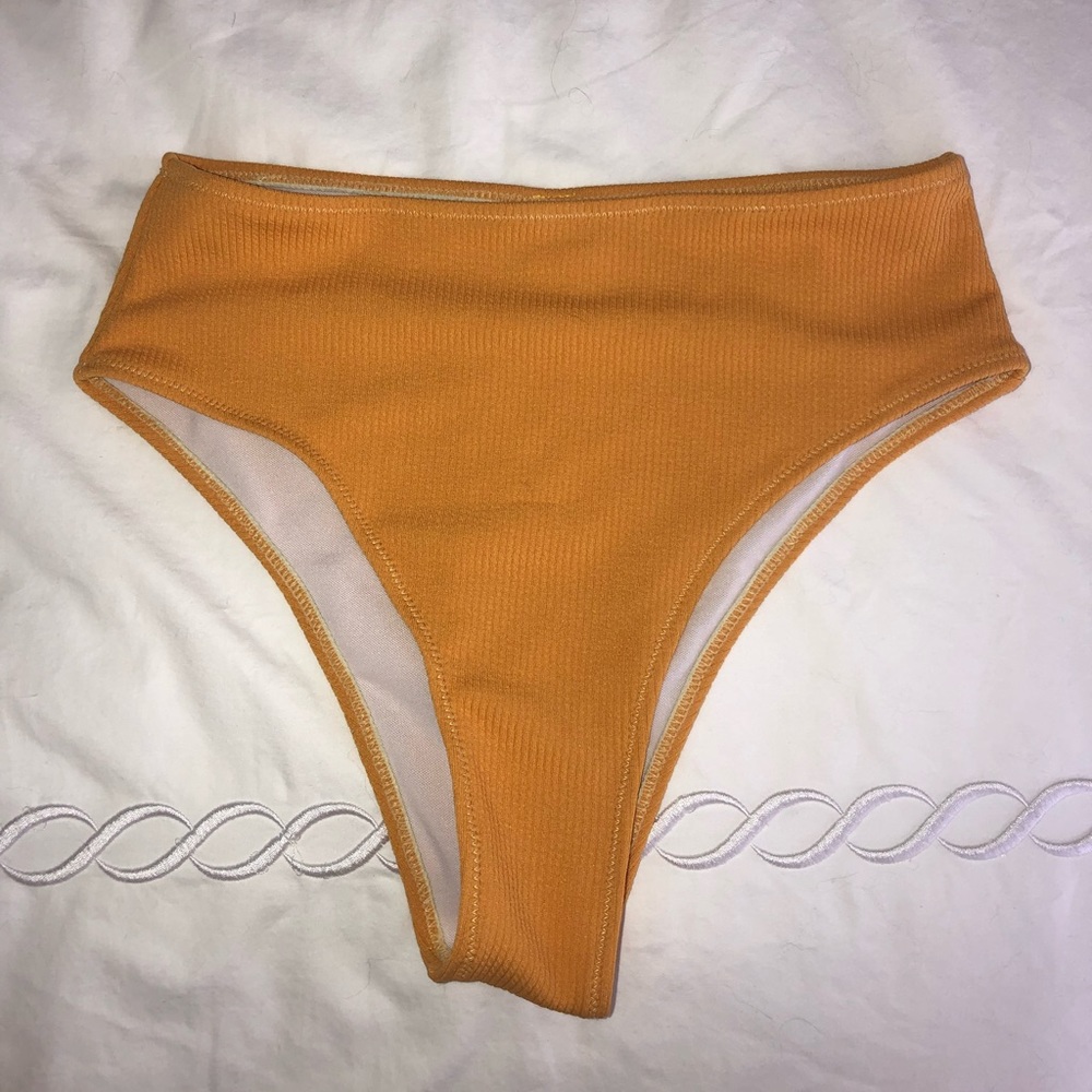 Yellow/Golden High Waist Bikini Bottoms